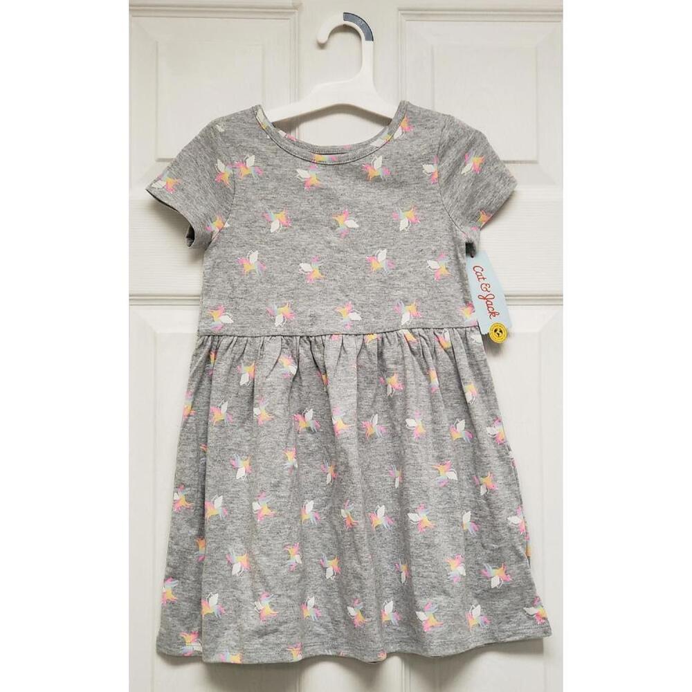 NWT Cat & Jack Freestyle Girls Unicorn Dress Size 5T